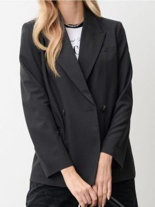Marynarka - szary. Szare marynarki i żakiety Sinsay, l, bez wzorów. Za 59,99 zł.