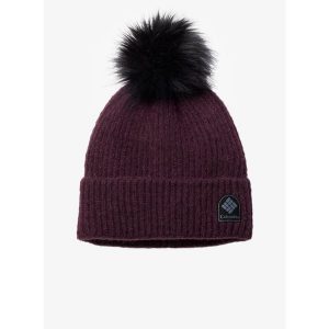 Czapka zimowa Columbia Winter Blur Pom Pom Beanie - moonvista. Fioletowe czapki Columbia, bez wzorów, sportowe. Za 93,99 zł.
