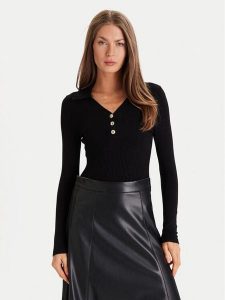Morgan Sweter 252-MBANOU Beżowy Slim Fit. Brązowe swetry klasyczne Morgan, s, z wiskozy, bez kołnierzyka. Za 189,99 zł.