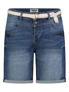 Sublevel Bermudy dżinsowe w kolorze granatowym rozmiar: XXL. Niebieskie szorty Sublevel, z aplikacjami, ze skóry. Za 113,99 zł.