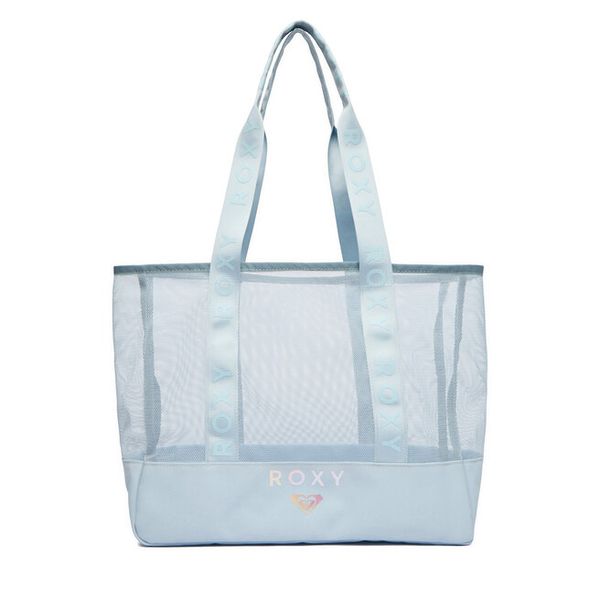 Torebka Roxy. Niebieskie shopper bag Roxy, bez wzorów, bez dodatków. Za 99,99 zł.