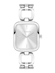 Tamaris Zegarek kwarcowy w kolorze srebrnym rozmiar: onesize. Szare, analogowe zegarki Tamaris. Za 217,99 zł.