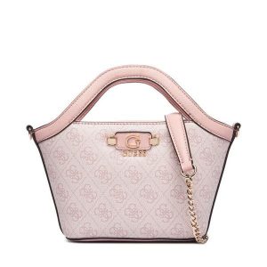 Torebka Guess. Czerwone kuferki Guess, z aplikacjami, bez dodatków. Za 584,99 zł.