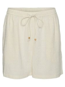 Vero Moda Szorty w kolorze kremowym rozmiar: S. Brązowe szorty Vero Moda, bez wzorów. Za 48,28 zł.