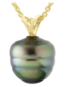 ATELIERS SAINT GERMAIN Złota zawieszka z perłą Tahiti rozmiar: onesize. Zielone zawieszki ATELIERS SAINT GERMAIN, z perłą, pozłacane. Za 347,99 zł.