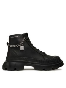 KARL LAGERFELD Trapery Trekka Max Lock KL43542 Czarny. Czarne buty zimowe KARL LAGERFELD, ze skóry, bez obcasa, bez zapięcia. Za 989,99 zł.