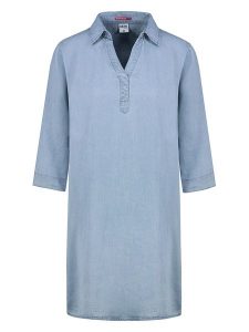 Sublevel Sukienka w kolorze błękitnym rozmiar: XXL. Niebieskie sukienki Sublevel, xxl, bez wzorów, z lyocellu, bez kołnierzyka, bez ramiączek, midi. Za 113,99 zł.