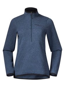 Bergans Bluza polarowa w kolorze granatowym rozmiar: S. Niebieskie bluzy Bergans, s, bez wzorów, z materiału, bez kaptura. Za 158,10 zł.