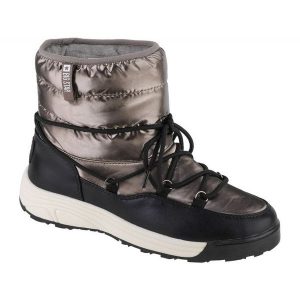 Buty Big Star Snow Boots W KK274275 szare. Szare buty zimowe z gumy, bez obcasa, bez zapięcia. Za 308,04 zł.