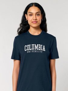American Universities Koszulka "Colombia University" w kolorze granatowym rozmiar: XXL. Niebieskie bluzki American Universities, xxl, bez wzorów, z bawełny, bez kołnierzyka, bez ramiączek. Za 70,24 zł.