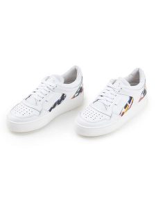 Anna Morellini Skórzane sneakersy "Giuscia" w kolorze białym rozmiar: 40. Białe trampki Anna Morellini, bez wzorów, bez zapięcia. Za 377,74 zł.