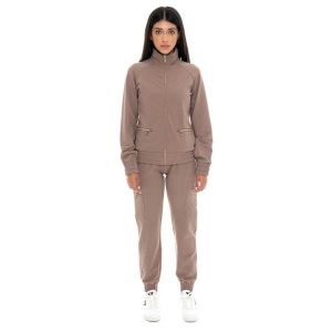 Kombinezon zimowy Damen, Stehkragen, Reißverschluss Leone 1947 Cargohose. Brązowe kombinezony LEONE 1947 APPAREL, na zimę, bez wzorów, z bawełny, sportowe, bez kołnierzyka, bez ramiączek. W wyprzedaży za 217,40 zł.