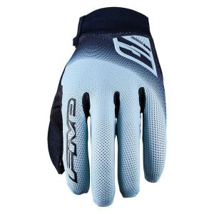 Rękawiczki XR-PRO - CZARNO-MIĘTOWE - S/8. Czarne rękawiczki FIVE GLOVES, bez wzorów, ze skóry. Za 134,00 zł.