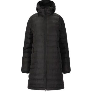 Damska długa kurtka z kapturem Whistler Froze. Czarne kurtki WHISTLER, na zimę, bez wzorów, z puchu, z kapturem. Za 391,50 zł.