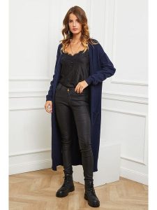 So Cachemire Kardigan "Acor" w kolorze granatowym rozmiar: XL. Niebieskie kardigany So Cachemire, xl, bez wzorów, z kaszmiru, bez ramiączek. Za 220,45 zł.