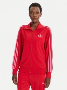 Adidas Bluza adicolor Classic Firebird JW3665 Czerwony Loose Fit. Czerwone bluzy ADIDAS, l, bez wzorów, z syntetyku, bez kaptura. Za 219,99 zł.