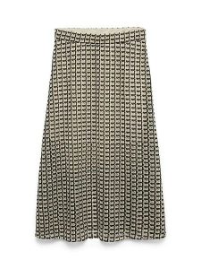 Vero Moda Spódnica w kolorze beżowo-czarnym rozmiar: XL. Brązowe spódnice Vero Moda, xl, bez wzorów, midi. Za 88,64 zł.