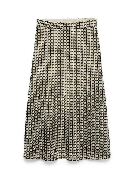 Vero Moda Spódnica w kolorze beżowo-czarnym rozmiar: XL. Brązowe spódnice Vero Moda, xl, bez wzorów, midi. Za 88,64 zł.