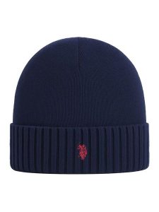 U.S. Polo Assn. Czapka w kolorze granatowym rozmiar: onesize. Niebieskie czapki U.S. Polo Assn., bez wzorów, z kaszmiru. Za 95,69 zł.