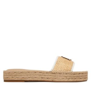 Espadryle LAUREN RALPH LAUREN. Brązowe espadryle Lauren Ralph Lauren, bez wzorów, bez obcasa. Za 639,99 zł.