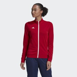Entrada 22 Track Jacket. Czerwone kurtki ADIDAS, m, bez wzorów, z materiału, bez kaptura. Za 108,00 zł.