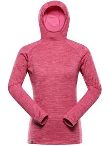 Alpine Pro Bluza polarowa "Rolta" w kolorze różowym rozmiar: XXL. Różowe bluzy Alpine Pro, xxl, bez wzorów, z materiału, z kapturem. Za 179,22 zł.