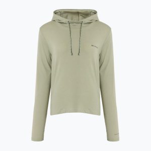 Bluza damska Columbia Sun Trek Hoodie. Zielone bluzy Columbia, bez wzorów, bez kaptura. Za 139,99 zł.