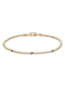 U.S. Polo Assn. Pozłacana bransoletka z elementami ozdobnymi rozmiar: onesize. Niebieskie bransoletki U.S. Polo Assn., z kryształem, metalowe. Za 100,99 zł.