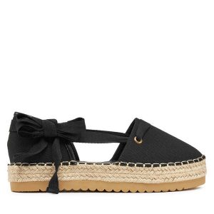 Espadryle DeeZee. Czarne espadryle DeeZee, bez wzorów, bez obcasa. Za 119,99 zł.