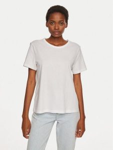 Gap T-Shirt 795346-01 Biały Regular Fit. Białe t-shirty GAP, s, bez wzorów, z bawełny, bez kołnierzyka, bez ramiączek. Za 79,99 zł.