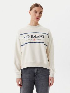 New Balance Bluza Athletics Nautical Lobster WT51923 Beżowy Oversize. Brązowe bluzy New Balance, xl, bez wzorów, z bawełny, bez kaptura. Za 219,99 zł.