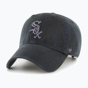 Czapka z daszkiem 47 Brand MLB Chicago White Sox CLEAN UP. Czarne czapki 47 Brand, bez wzorów. Za 89,99 zł.