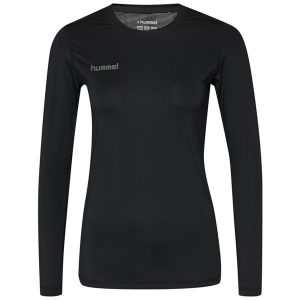 Koszulka bluzka z długim rękawe Hummel First Performance Women Jersey. Czarne bluzki Hummel, l, bez wzorów, z jersey, sportowe, bez kołnierzyka, bez ramiączek. Za 118,00 zł.