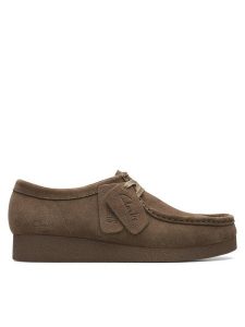 Clarks Półbuty WallabeeEVOSh 26174748 Brązowy. Brązowe półbuty Clarks, bez wzorów, ze skóry, bez obcasa, na płaskiej podeszwie, bez zapięcia. Za 389,99 zł.