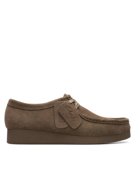 Clarks Półbuty WallabeeEVOSh 26174748 Brązowy. Brązowe półbuty Clarks, bez wzorów, ze skóry, bez obcasa, na płaskiej podeszwie, bez zapięcia. Za 389,99 zł.