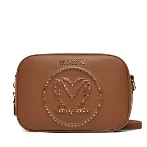 Torebka LOVE MOSCHINO. Brązowe listonoszki LOVE MOSCHINO, bez wzorów, bez dodatków. Za 659,99 zł.