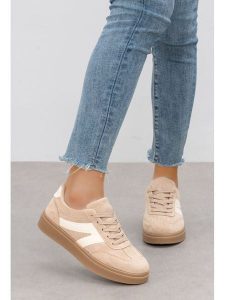 C'M Sneakersy w kolorze beżowym rozmiar: 36. Brązowe trampki C'M, bez wzorów, bez zapięcia. Za 111,45 zł.