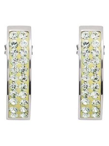 COEUR DE LION Kolczyki-wkrętki z kryształami rozmiar: onesize. Szare kolczyki COEUR DE LION, z kryształem, ze stali. Za 113,99 zł.