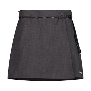 Spódnica z wewnętrznymi szortami dla kobiet CMP. Czarne szorty CMP, bez wzorów. Za 282,00 zł.