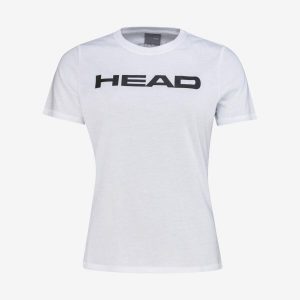 Koszulka z krótkim rękawem damska CLUB BASIC. Białe bluzki Head, xl, bez wzorów, z bawełny, sportowe, bez kołnierzyka, bez ramiączek. W wyprzedaży za 59,50 zł.