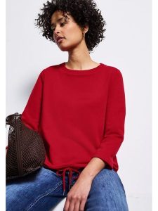 Street One Bluza w kolorze czerwonym rozmiar: 36. Czerwone bluzy Street One, bez wzorów, bez kaptura. Za 131,74 zł.
