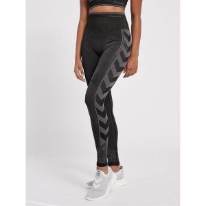 Damskie wysokie legginsy Hummel MT Energy. Czarne legginsy Hummel, bez wzorów, z dzianiny. Za 188,50 zł.