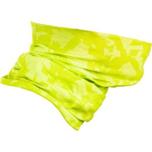 Komin na szyję na rower Van Rysel Roadr 100. Brązowe szaliki VAN RYSEL, bez wzorów, z materiału. Za 24,99 zł.