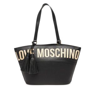 Torebka LOVE MOSCHINO. Czarne torebki klasyczne LOVE MOSCHINO, bez wzorów, bez dodatków. Za 499,99 zł.