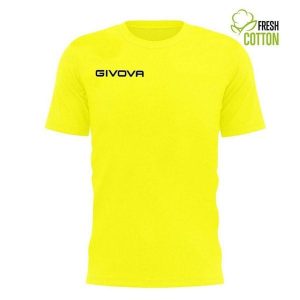 Givova Żółta Bawełniana Koszulka 3XL - Komfort i Styl. Czerwone bluzki Givova, xl, bez wzorów, z bawełny, eleganckie, bez kołnierzyka, bez ramiączek. Za 136,99 zł.