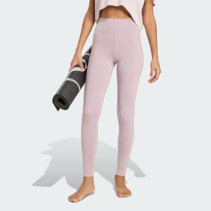 Legginsy All Me Essentials Full-Length. Czerwone legginsy ADIDAS, bez wzorów, z materiału. Za 199,00 zł.