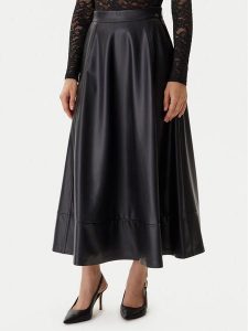 Guess Spódnica z imitacji skóry W5BD71 K8S30 Czarny Regular Fit. Czarne spódnice Guess, m, z aplikacjami, ze skóry. Za 319,99 zł.