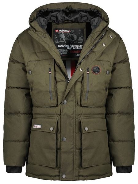 ANAPURNA Parka "Albertana" w kolorze khaki rozmiar: S. Brązowe płaszcze ANAPURNA, s, z aplikacjami, bez kaptura. Za 130,81 zł.
