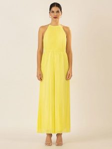 APART Kombinezon w kolorze żółtym rozmiar: 36. Żółte kombinezony Apart, bez wzorów, bez kołnierzyka, bez ramiączek. Za 282,99 zł.