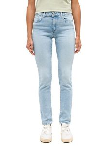 Mustang Dżinsy - Slim fit - w kolorze błękitnym rozmiar: W26/L34. Niebieskie jeansy Mustang, z aplikacjami, z podwyższonym stanem. Za 140,53 zł.